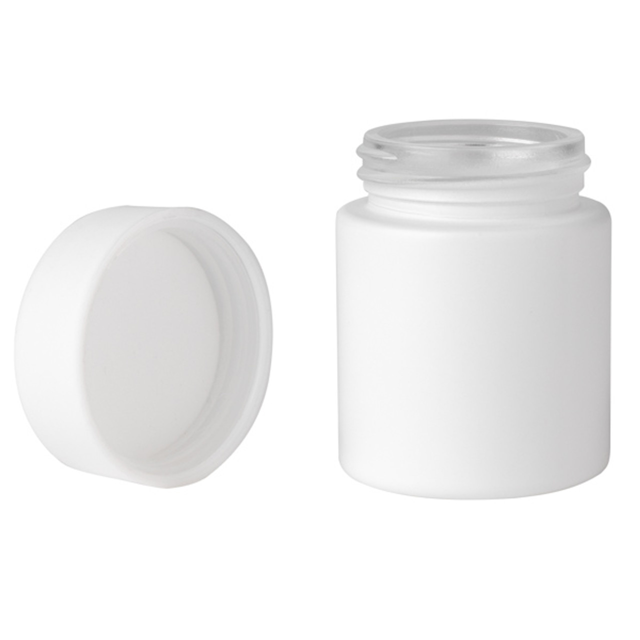 White Glass Jar