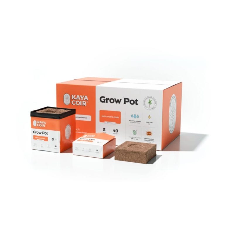 Kaya Coir 5" Grow Pot (40in a CASE) - 32cases/ [1/2] PALLET