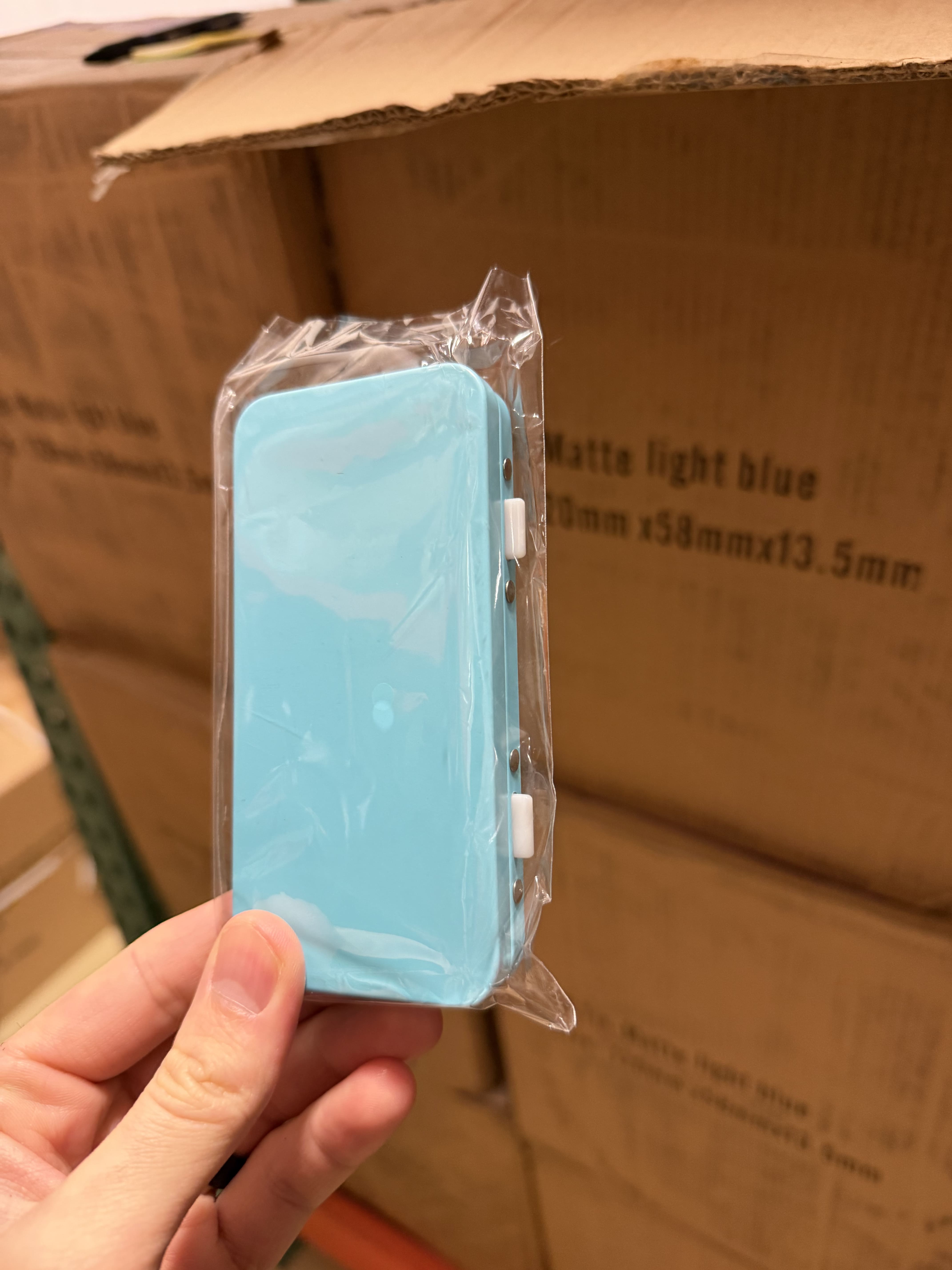 Matte Light Blue Tin