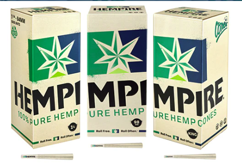 Hempire Natural Brown Cones | 84mm x 26mm